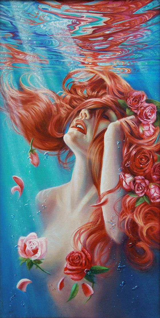 emerging-oil-underwater-mermaid-painting-bubbles-flowers-art.
